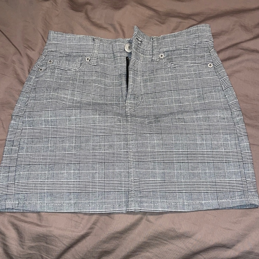 Plaid mini skirt